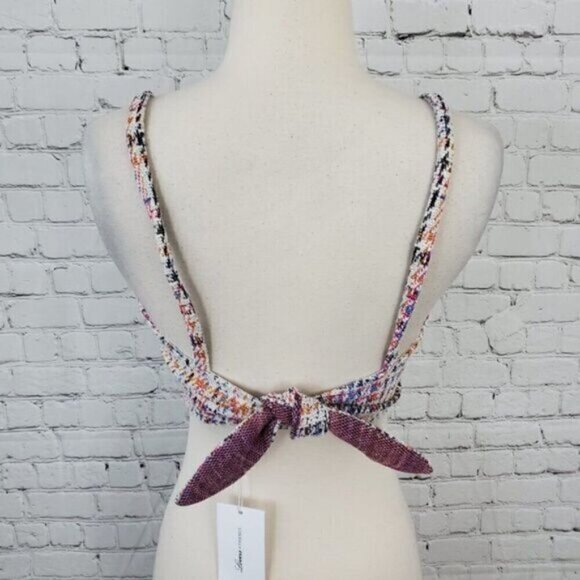 Lovers & Friends plaid tweed Dagny Cropped Top M NWT - Picture 4 of 7